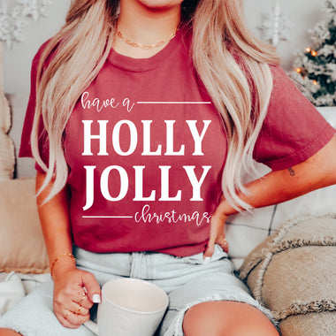 Holly Jolly Screen Print Transfer K14