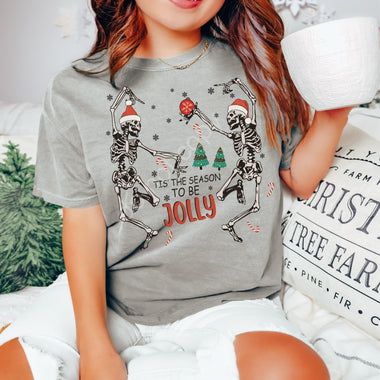 Tis the Season Skeleton Screen Print High Heat Transfer U124