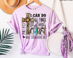 I can do all Things Cross Screen Print High Heat Transfer T13