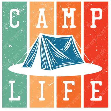 Camp Life Sublimation Transfer