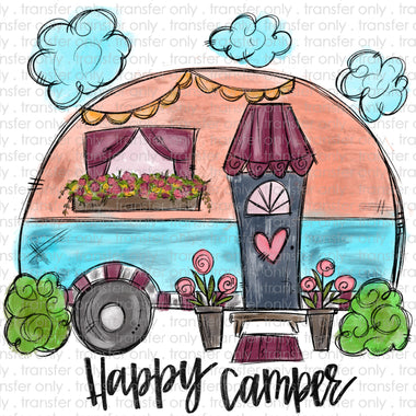 Happy Camper Sublimation Transfer