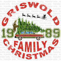 Griswold Family Christmas Sublimation Transfer