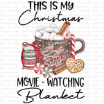 Christmas Watching Blanket Sublimation Transfer