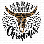 Country Christmas Leopard Sublimation Transfer