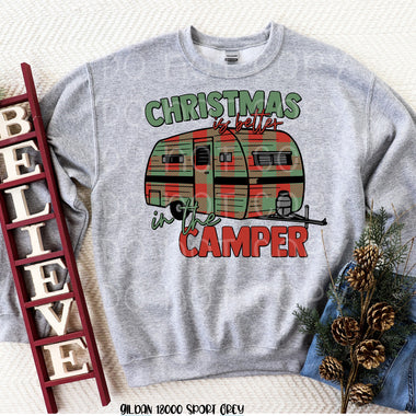 "No Restocks"Christmas in the Camper Screen Print Transfers *High Heat* T143