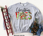 "No Restocks" Christmas Vibes Tie Dye Screen Print High Heat Transfer T65