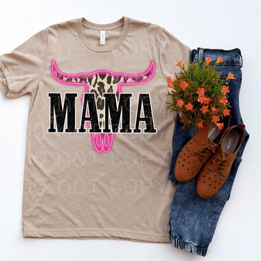 Mama Skull Screen Print High Heat Transfer P60