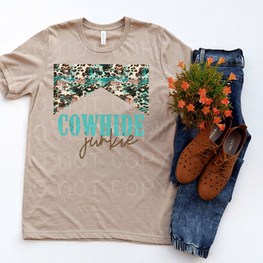 Cowhide Junkie Screen Print High Heat Transfers R63