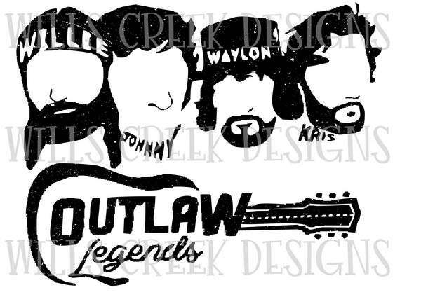 Outlaws Legends Sublimation Transfer