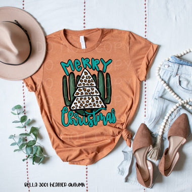 "No Restocks" Christmas Cactus Screen Print High Heat Transfer J30