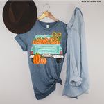 “No restocks” Turquoise Pumpkin Truck Screen Print High Heat Transfers Q70