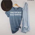 Half Human Half Coffee Screen Print Transfer QQ84