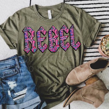 *No Restocks* Rebel Snakeskin Screen Print Transfer *High Heat* T42