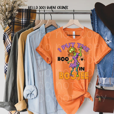 “Last year’s design” I put the boo in Boojee Screen Print Transfer U41