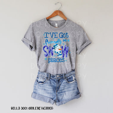 “No restocks” Friends in Snow Places Screen Print Transfer *High Heat* I24