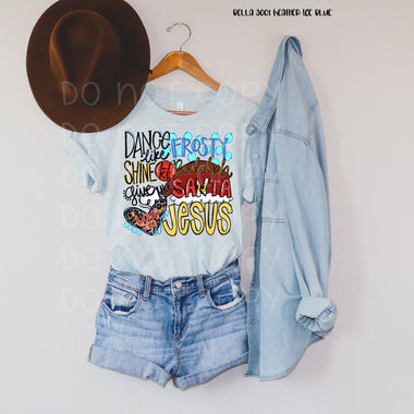 *No Restocks* Dance like Frosty Screen Print High Heat Transfer Q91