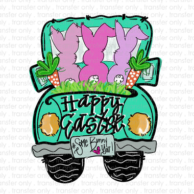 Easter Truck Sublimation Transfer