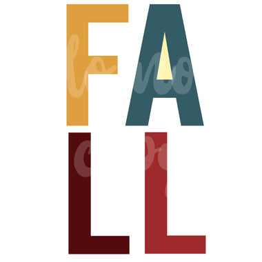 Fall Color Block Digital Download