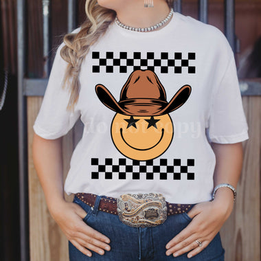 Cowboy Smile Screen Print High Heat Transfer I22