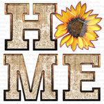 Home Sunflower Sublimation Transfer