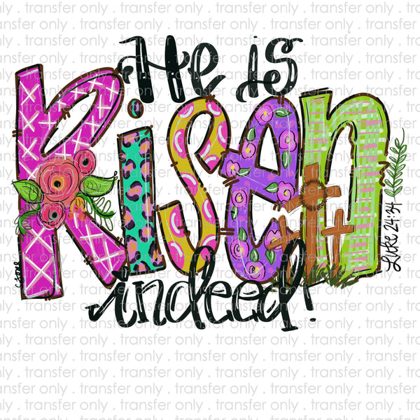 He is Risen Sublimation Transfer