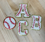 Baseball Gold Chenille Letters 2.75"