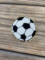 Soccer Gold Glitter Chenille Letters