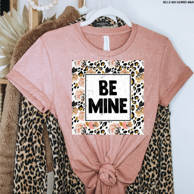 *No Restocks* Be Mine Floral Box Screen Print High Heat Transfer B11