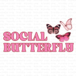 Social Butterfly Sublimation Transfer