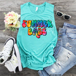 Summer Babe Screen Print High Heat Transfers U1