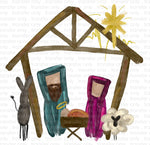 Painted Nativity  Sublimation Transfer