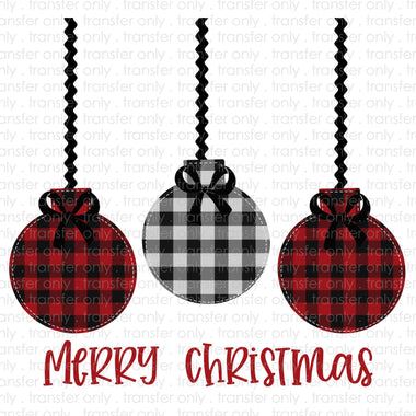 Merry Christmas Ornaments Sublimation Transfer