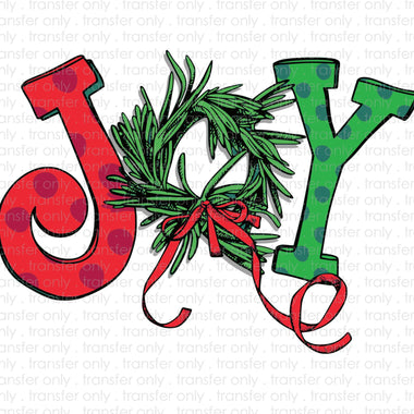 Joy Wreath Sublimation Transfer