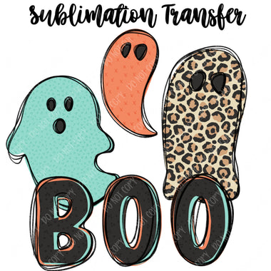 Boo Ghost Sublimation Transfer