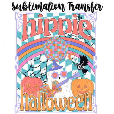 Hippie Halloween Sublimation Transfer