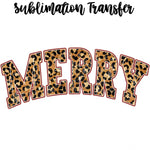 Merry Leopard Sublimation Transfer