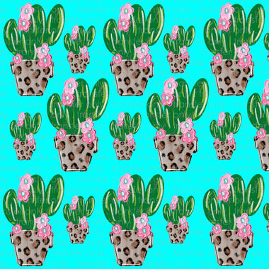 Cactus Leopard Pattern Sublimation Transfer