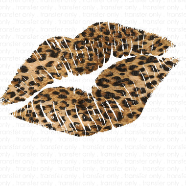 Leopard Lips Sublimation Transfer