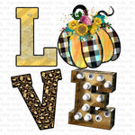 Fall Marquee Love Sublimation Transfer