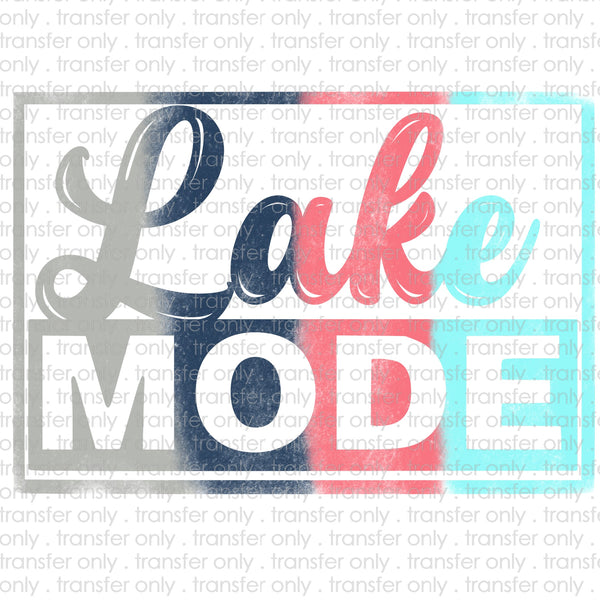 Lake Mode Sublimation Transfer