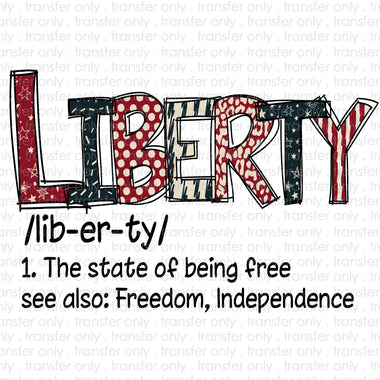 Liberty Definition Sublimation Transfer