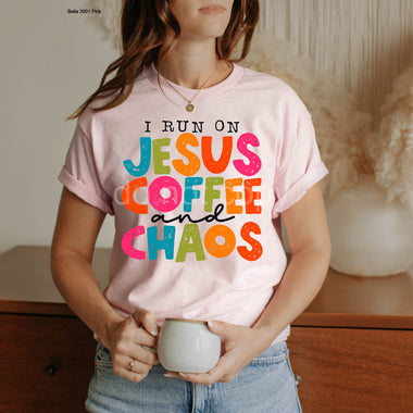 Jesus Coffee Chaos Screen Print High Heat Transfer V113