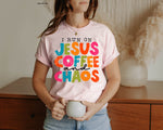 Jesus Coffee Chaos Screen Print High Heat Transfer V113