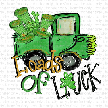 Loads of Luck Doodle Truck Sublimation Transfer