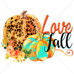 Love Fall Pumpkins  Sublimation Transfer
