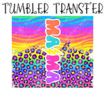Bright Retro Mama Skinny Tumbler Seamless Sublimation Transfer