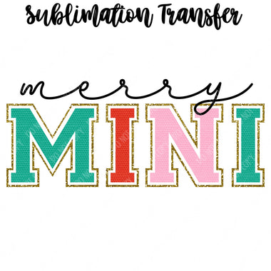 Merry Mini Sublimation Transfer