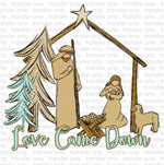 Love Came Down Nativity Sublimation Transfer