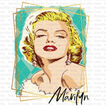 Marilyn Pop Art Sublimation Transfer