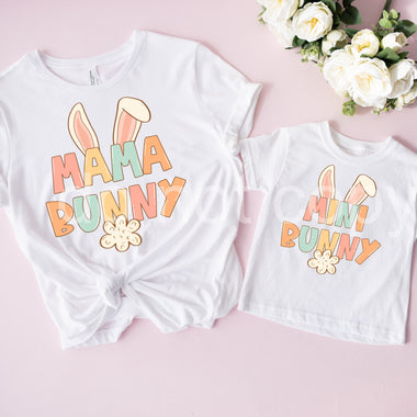 Mama Mini Bunny Screen Print High Heat Transfer